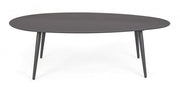 Outdoor coffee table in Anthracite aluminum RIDLEY 120x75x h36 cm