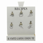 White wooden memo holder with shelf cm30x6,5h40