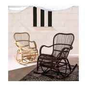 CASIMIRA Rocking Armchair in Natural Rattan 66x82x h88 cm