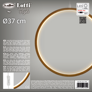 Circle Ø37cm led Light Wood