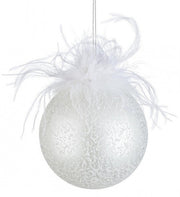 Elegant White Plumette Pendant - 8x D100