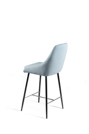 Set of 2 Fabric Stools 46cm x 49cm x 97cm