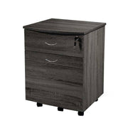 Cassettiera da ufficio grigia con cassetti chiave e rotelle cm 42 x 40 x 55 h