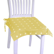 Square lime pop polka dot cushion cm40x40h4