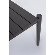 Calypso anthracite garden coffee table 110x60 cm