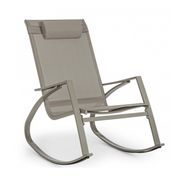 Bizzotto Tortora rocking garden armchair