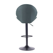 Adjustable Tunn Grey Stool with Black Base 52x56x90 cm