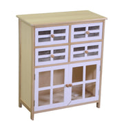 Naomi chest of drawers 2 doors and 4 drawers natural rectangular cm60x30xh72