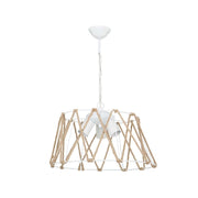 Evren pendant lamp ASZ1030 3 lights white metal and rope