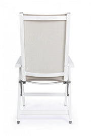 CRUISE Folding Outdoor Armchair White 59x71x h 113 cm