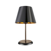Verda ASZ1212 table lamp in metal and black fabric lampshade