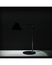 Antares LED table lamp in black metal STS