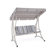 Three-seater steel rocking chair Ivory GRELY 190x120x h185 cm