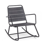 Rocking chair anthracite bizzotto lillian