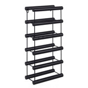 Bottle holder MORIZ black in steel with 6 bottles 49.5h cm