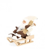 4x Sitting Santa Claus