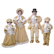 Singer family in gold fabric set 4pcs cm21x15h70