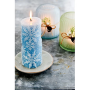 Assorted snow finish wax candle