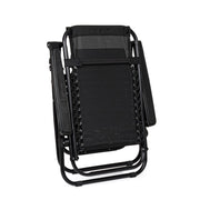 Martin deck chair black for outdoor