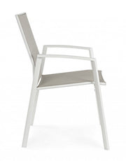 Cruise garden furniture chair with white armrest