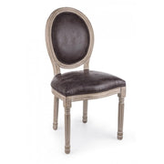 MATHILDE classic style chair in coated wood 96h cm