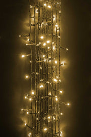 100 led warm white wire light with 8m controller