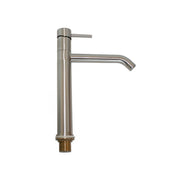 Mixer tap for kitchen sink stainless steel finish h.32.9x19 cm