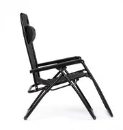 Martin deck chair black for outdoor
