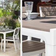 Keter table Harmony white - capuvvino 160x90 cm