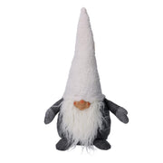 Gray fabric gnome 16x14h36 cm