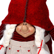 Red fabric gnome cm28x18h51