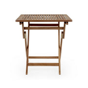 Noemi outdoor table in folding acacia wood 70x70x h73 cm