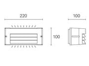 Cast Aluminum Wall Sconce with Opal Diffuser - 10W, 950 Lumens, Warm White Light