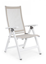 CRUISE Folding Outdoor Armchair White 59x71x h 113 cm