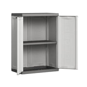 Low cabinet in resin JOLLY R16 TNT White and Gray 68x39x h85 cm