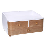 Brown wooden jewelry box cm24x20,5h13,5