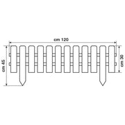 LOW STRAIGHT FENCE 120X45 - 30CM