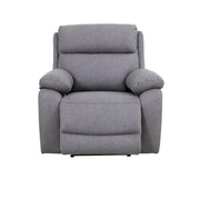 Seville electric recliner armchair Nubuck light gray