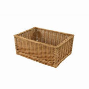 Rectangular wicker display basket cm45x40h15