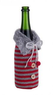 12x Wallis Stripe Red Bottle D8x23H