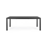 HILDE outdoor table in Anthracite aluminum Extendable 200-300x100x h75 cm