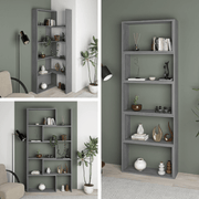 Wish extensible angular retro gray bookcase 200h