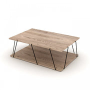 Industrial oak coffee table 90 x 60 x 31 h cm