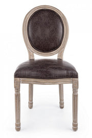 MATHILDE classic style chair in coated wood 96h cm