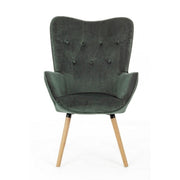 Juliet velvet velvet armchair forest green