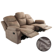 Chicago 3 seater reclining sofa silver gray Ranger 10