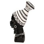 African woman bust resin statue cm23x16h39