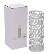 Arrows round white metal cup holder cm ø8h20