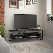 Cornea TV stand with two anthracite doors