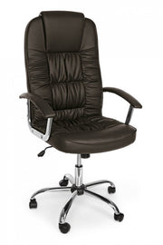Office armchair in black Dehli eco-leather